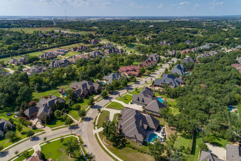 ariel image of keller texas