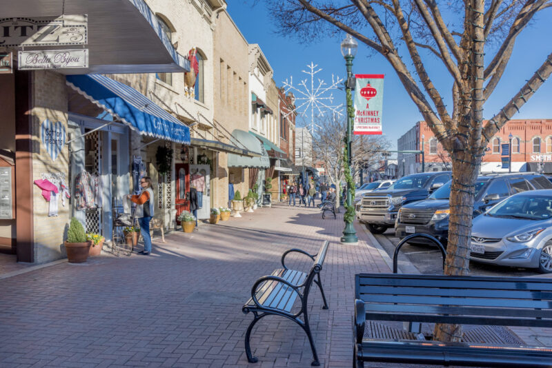 image of main street McKinney Texas